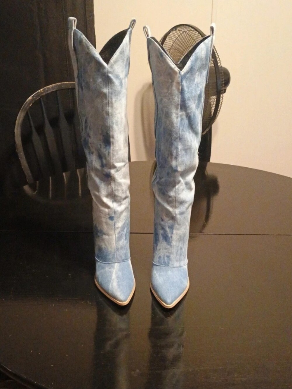 Denim Boots